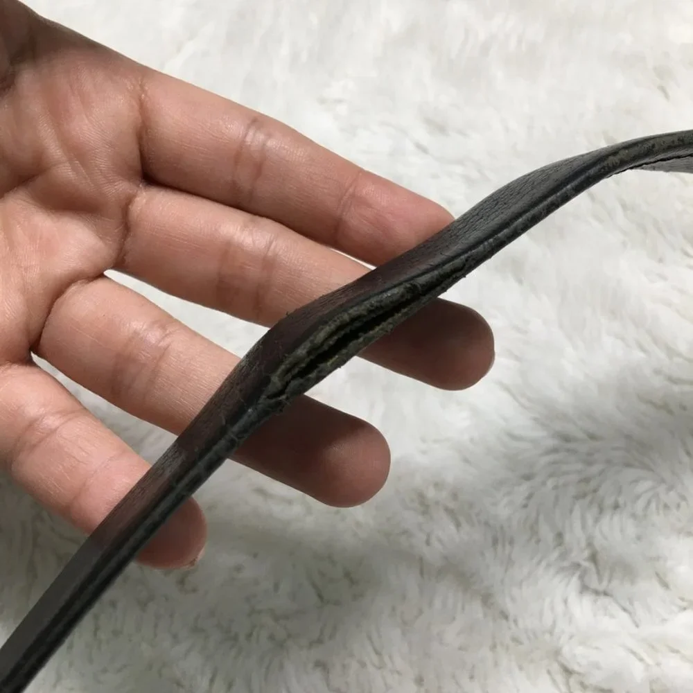 Dior Vintage Women’s Black Leather Belt Size 38
